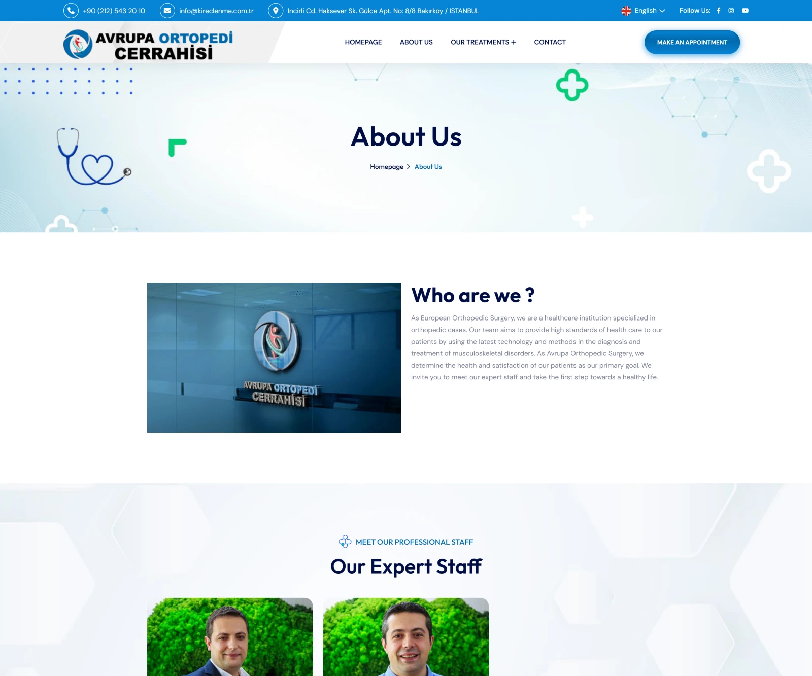 Ortopedi Istanbul Website — Project Gallery 2