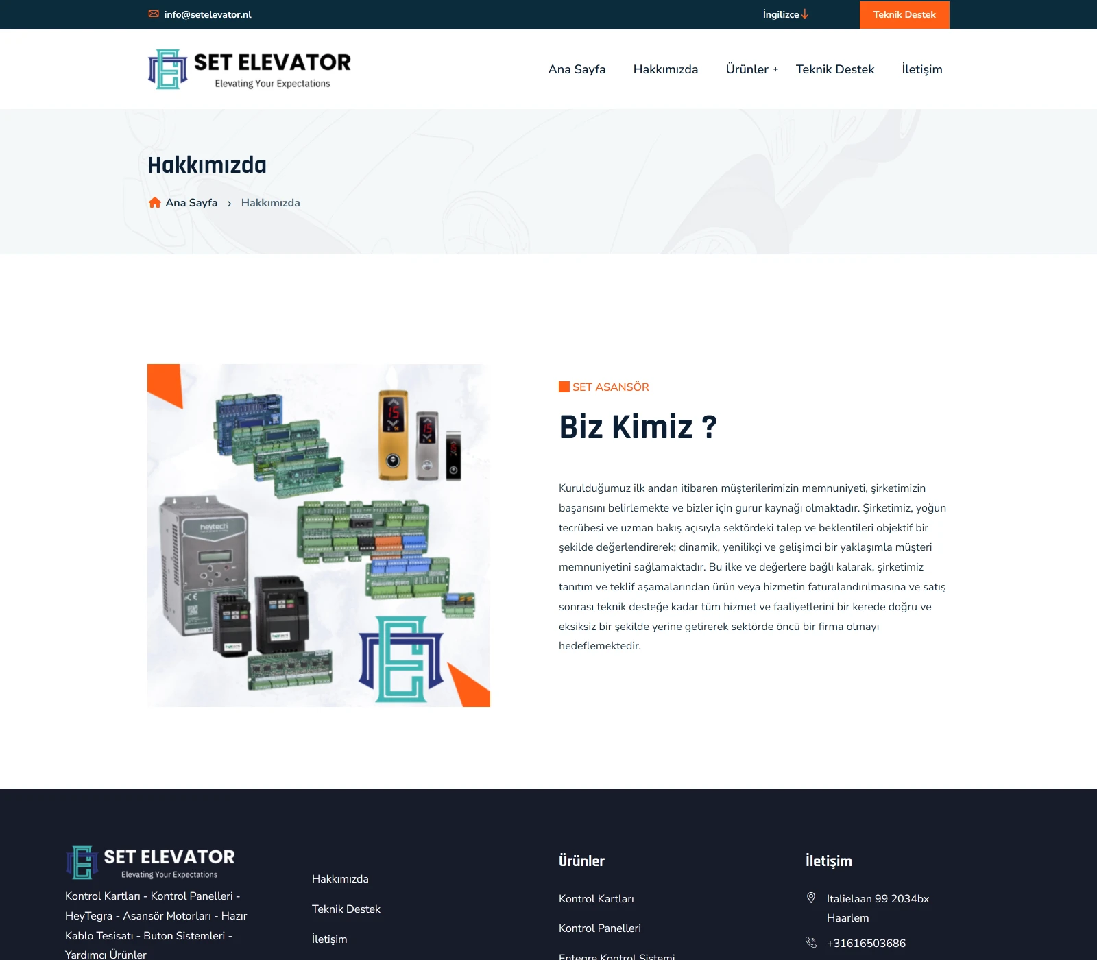 Set Elevator Websitesi — Proje Galerisi 2