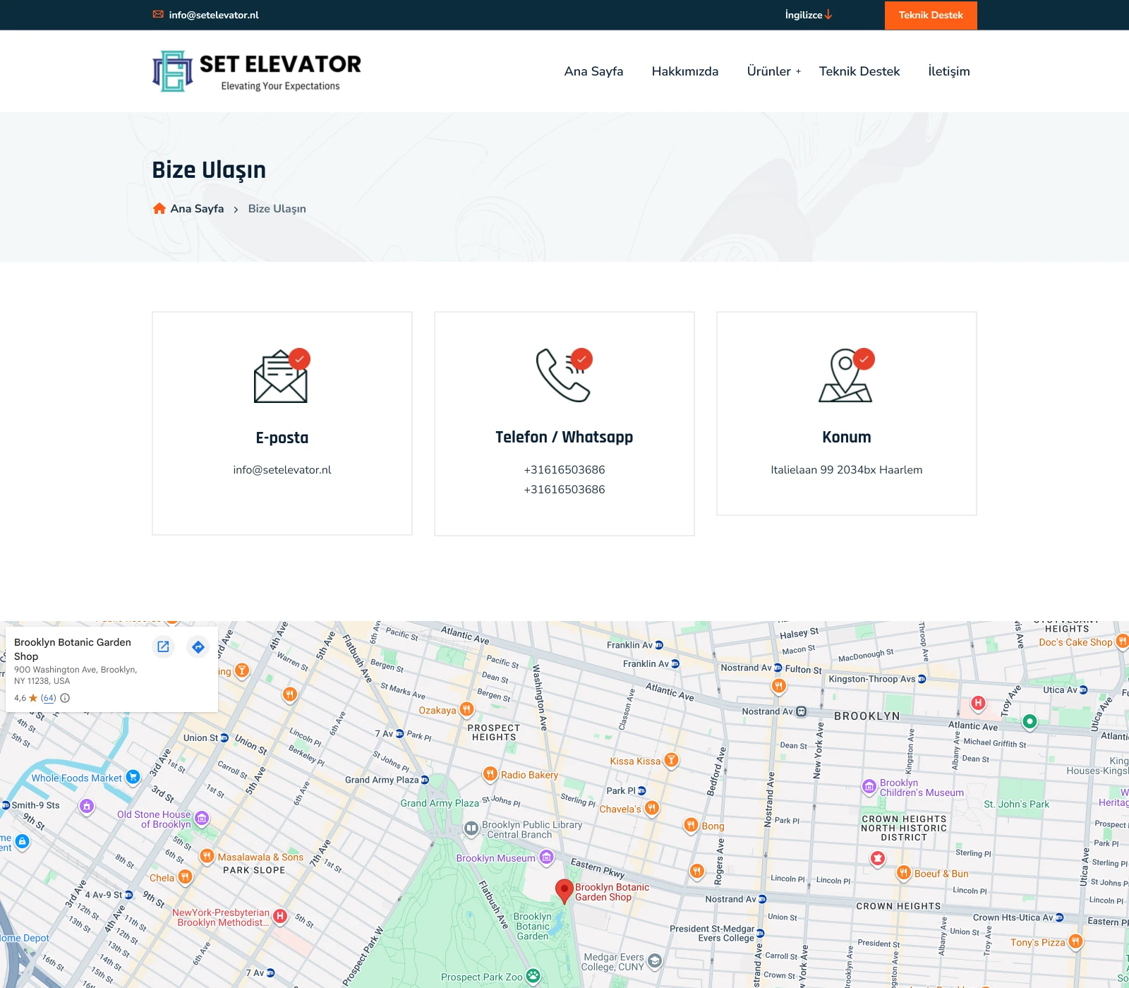 Set Elevator Websitesi — Proje Galerisi 3