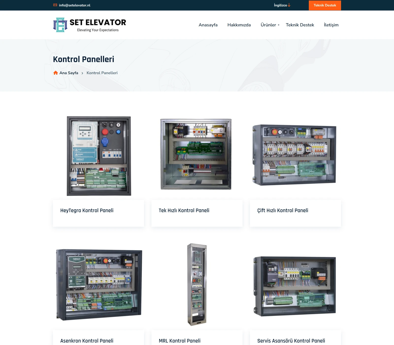 Set Elevator Websitesi — Proje Galerisi 4