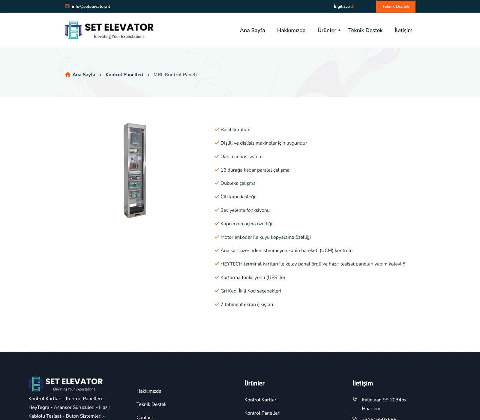 Set Elevator Websitesi — Proje Galerisi 5