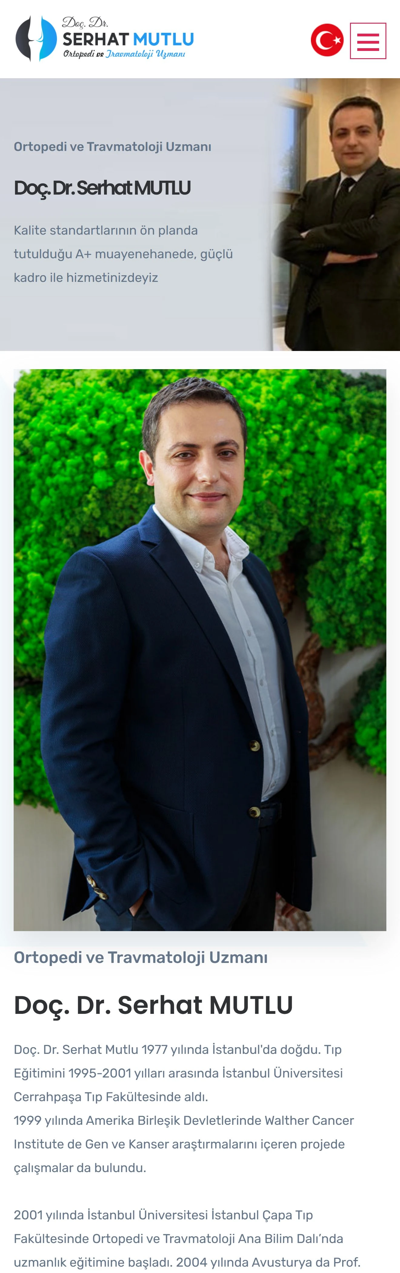 Dr. Serhat Mutlu Websitesi — Proje Galerisi 1