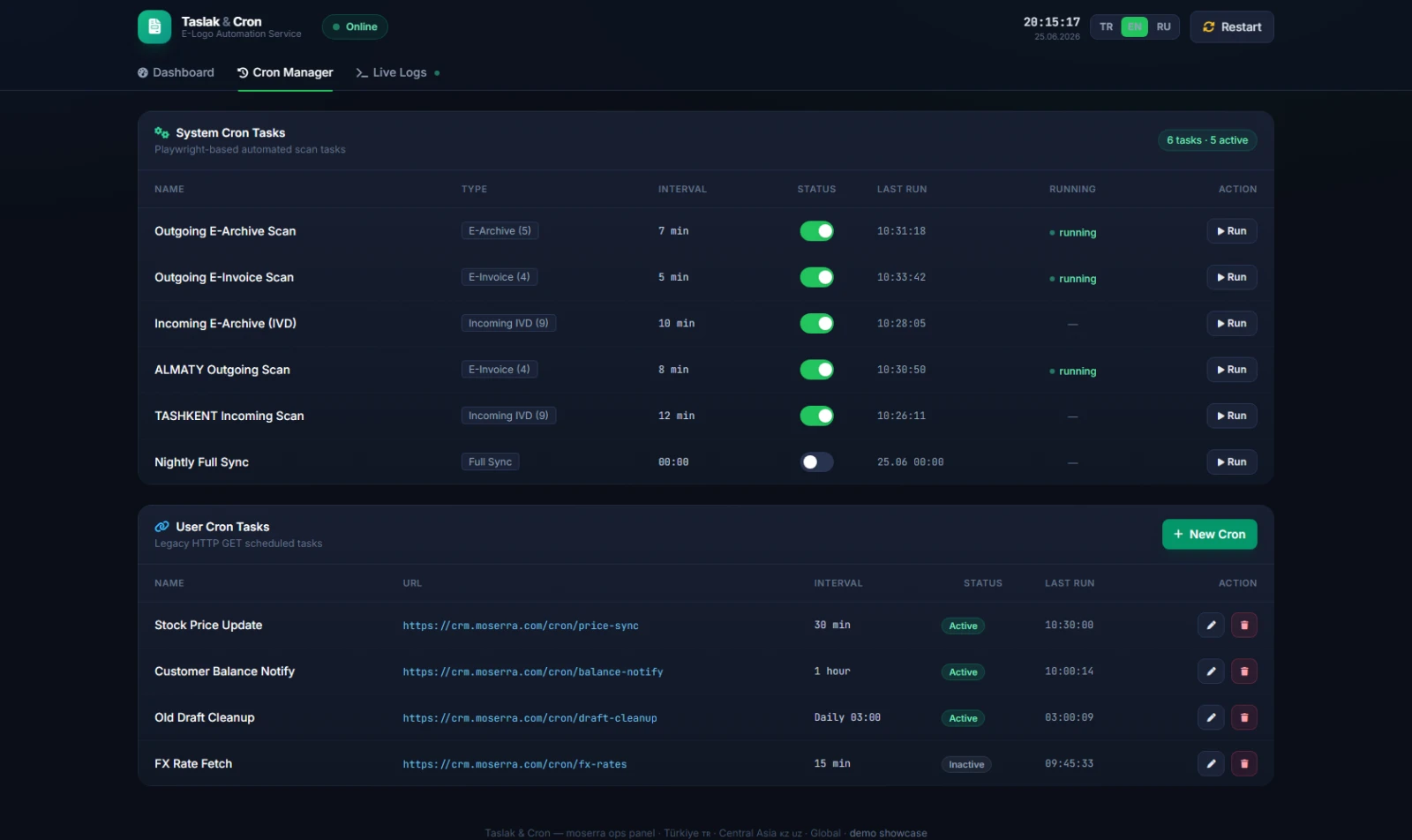E-Logo Invoice Automation — Bot & Apı Integration — Project Gallery 2