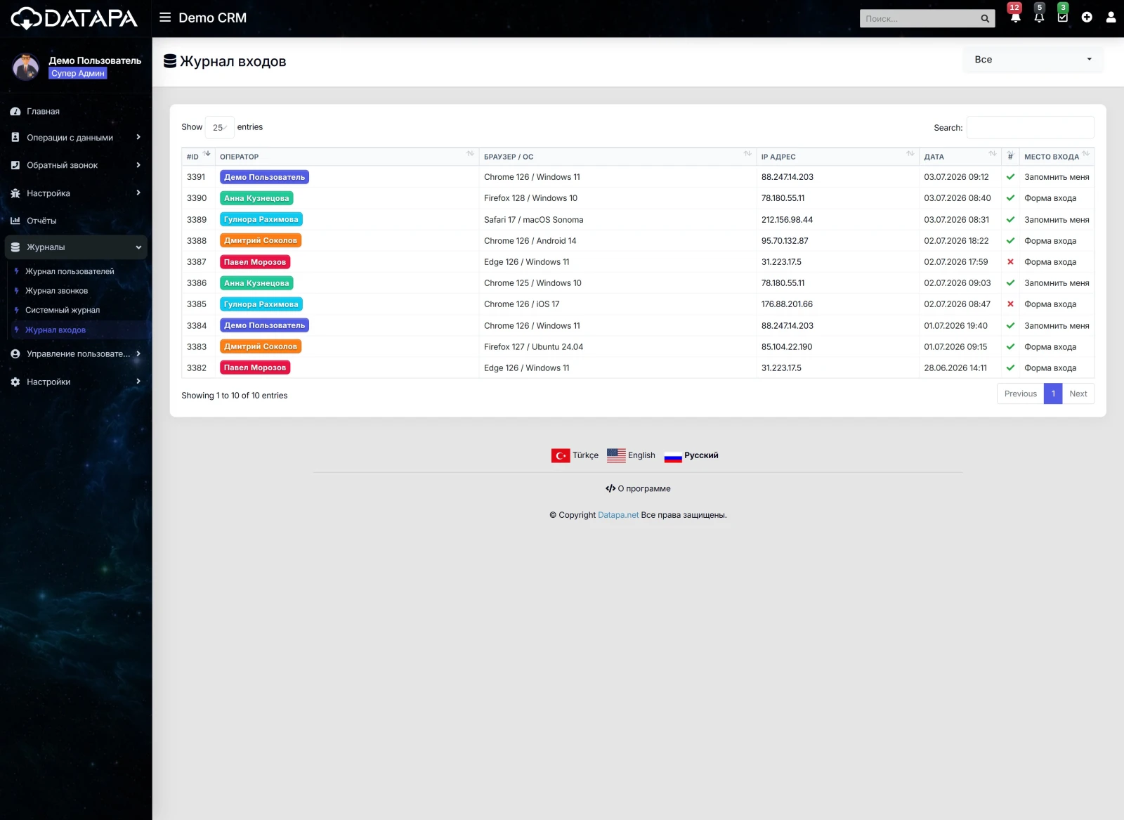 Crm-Система Для Медицинского Туризма — Интеграция С Meta, Google Ads И Tiktok — Галерея проекта 16