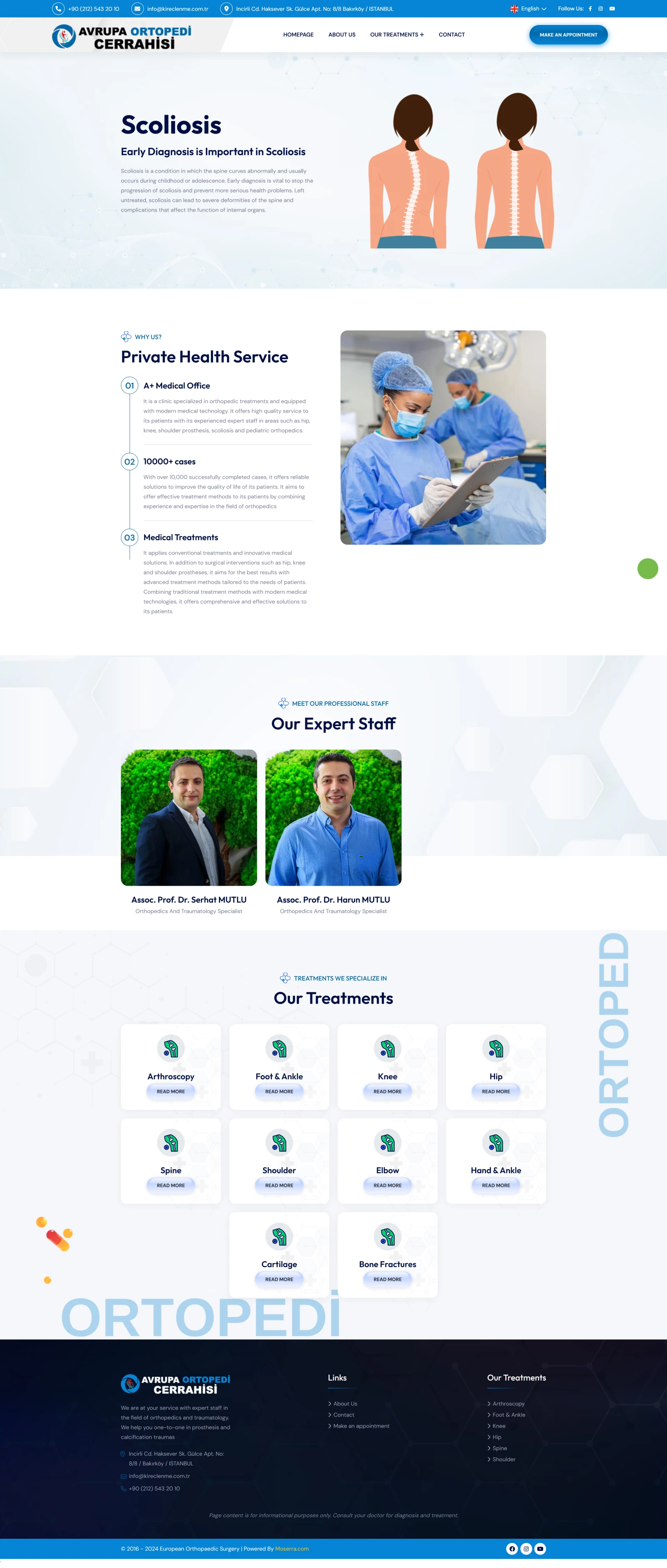 Ortopedi Istanbul Website