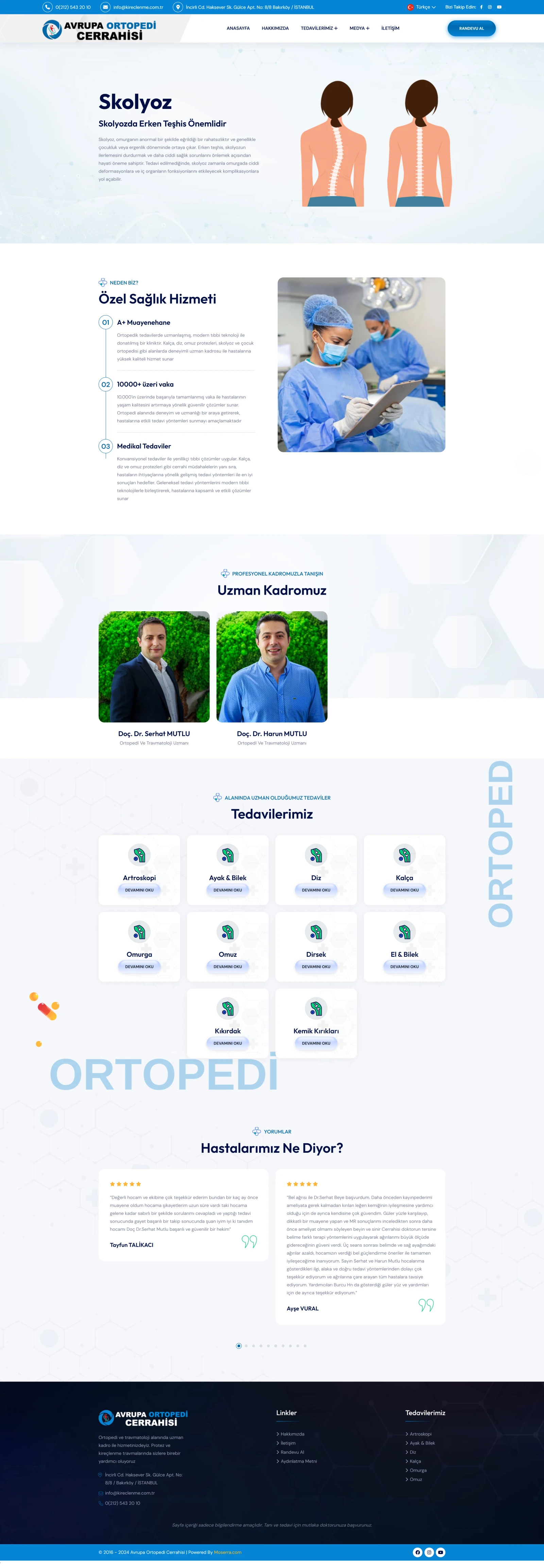 Ortopedi İstanbul Websitesi