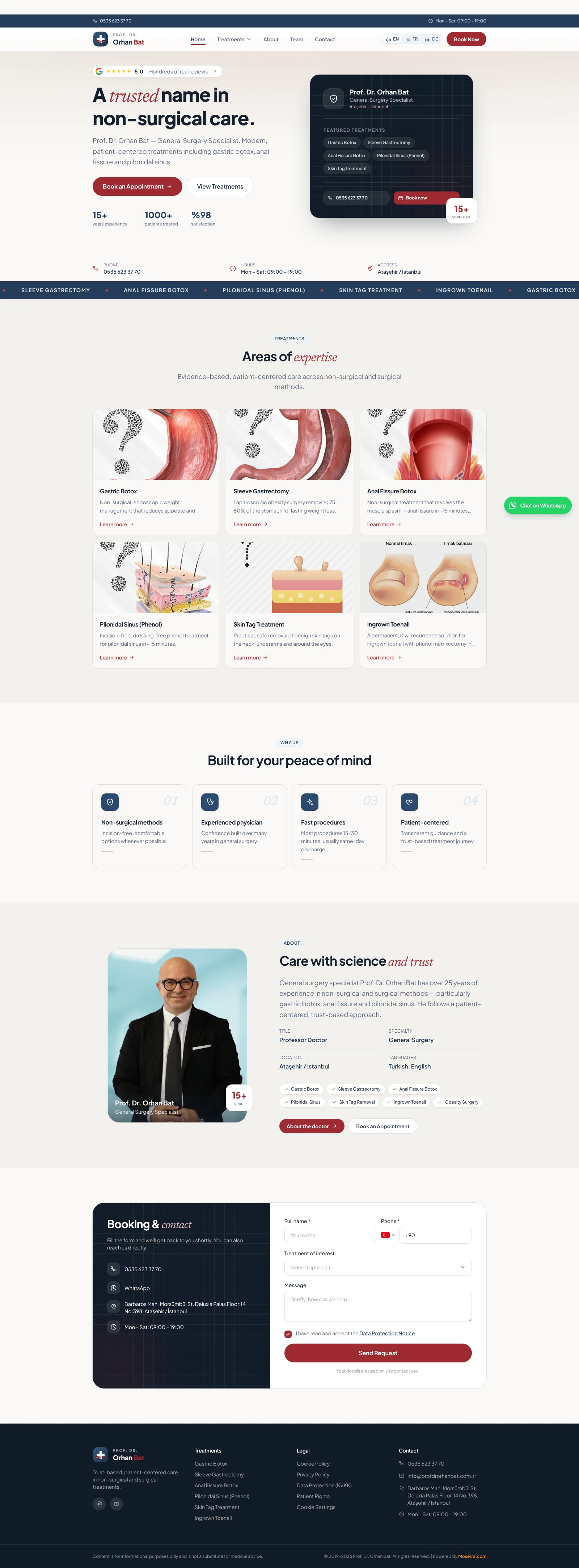 Prof. Dr. Orhan Bat — Professional Doctor Website